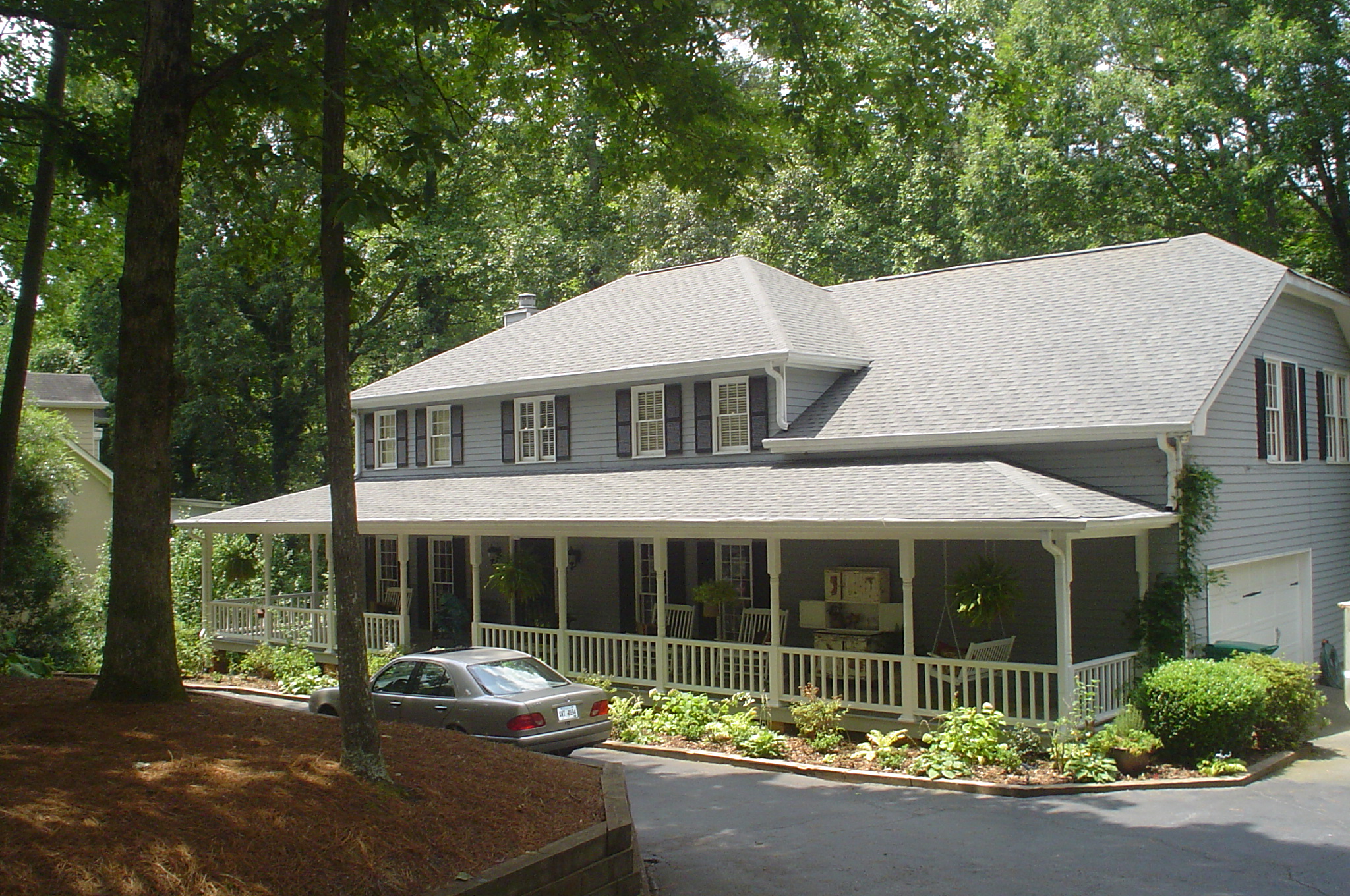 Roofing 11 Homey country-style estate with fox hollow grey shingles