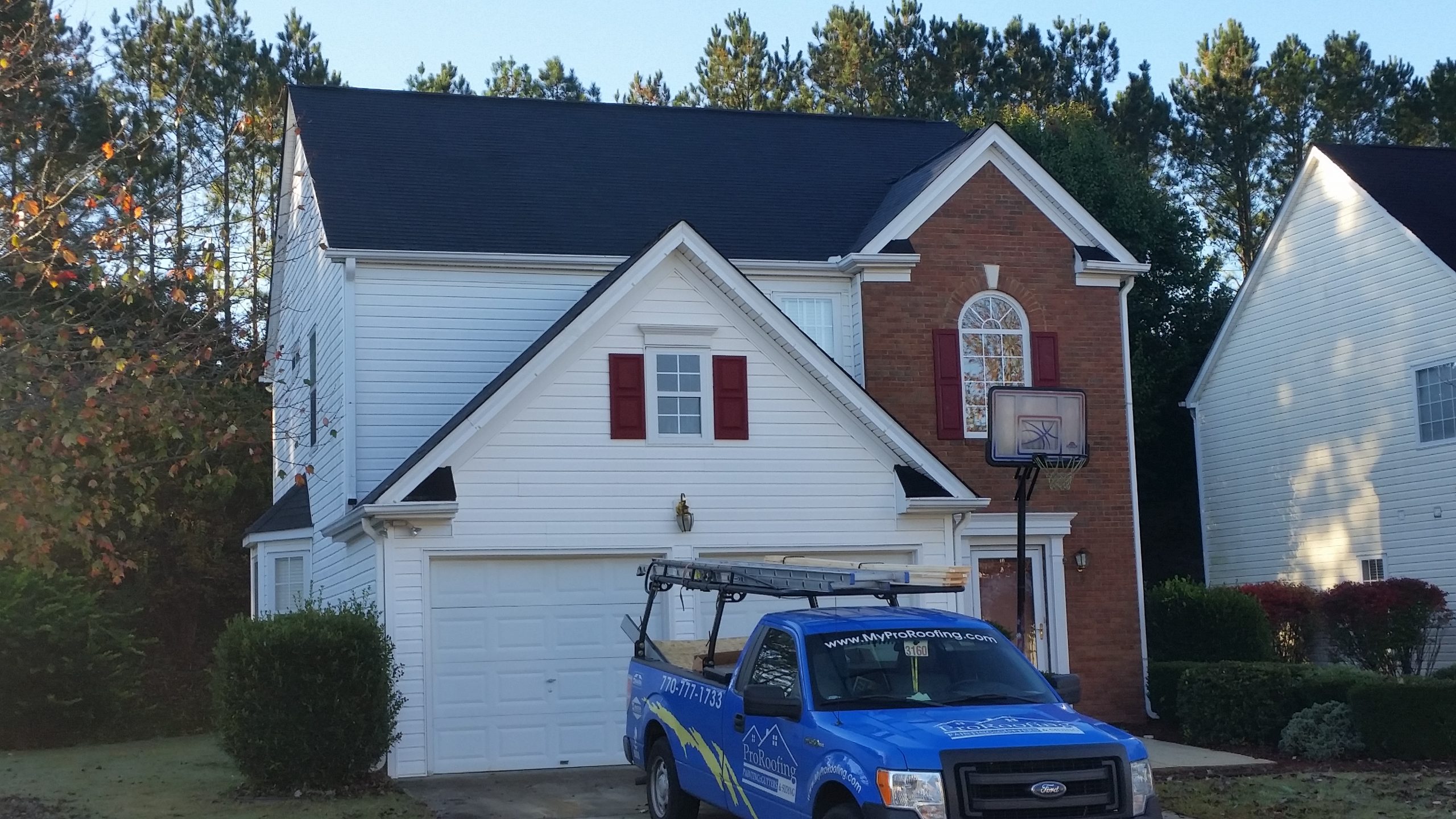 Siding 6 White Siding installation in Austell
