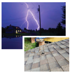 storm damaged roof