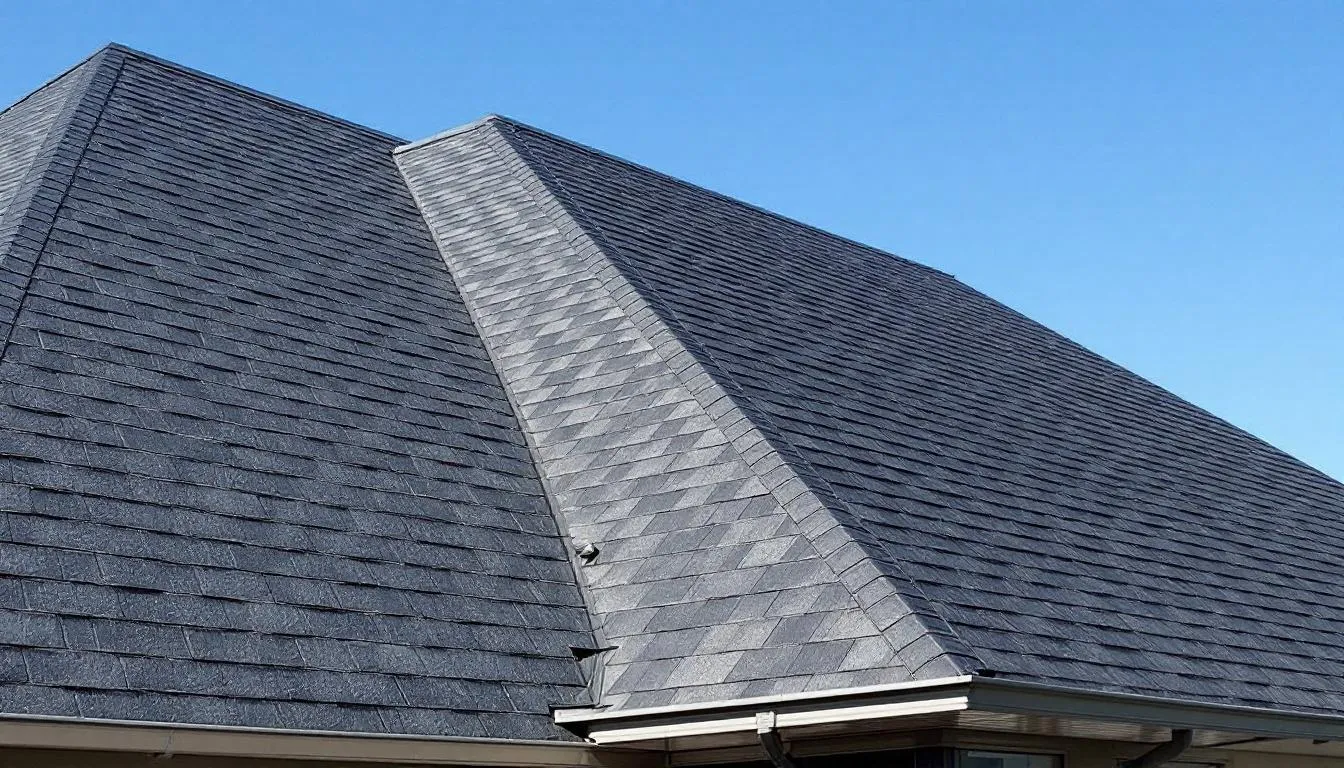 A completed residential roofing project showcasing the quality of work from the Marietta roofing company.