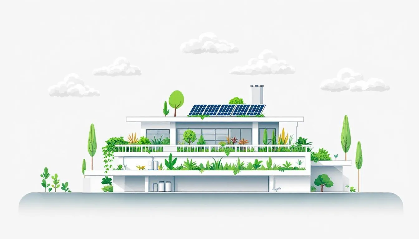 Eco-friendly roofing solutions being implemented.