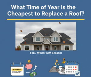 A professional contractor performing siding repair on a residential home in Lawrenceville. The image features a title overlay "Siding Repair in Lawrenceville" in white text on a blue banner with a yellow border.