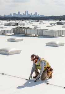 commercial industrial warehouse roof coating vs replacement marietta ga 1775751825777
