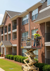 commercial apartment complex gutter system upgrade metro atlanta 1784825423099