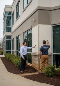 commercial eifs stucco repair commercial building duluth johns creek ga 1783445595820