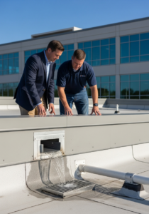 Scupper Drain System Installation for Sandy Springs Commercial Roofs 2 commercial scupper drain system installation commercial roof sandy springs ga 1783786207231